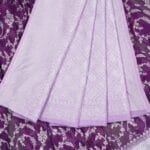 Purple Georgette Saree - Image 3
