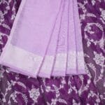 Purple Georgette Saree - Image 4