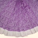 Purple Kaddi Georgette Saree - Image 2
