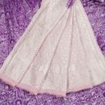Purple Kaddi Georgette Saree - Image 3