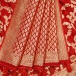 Red Georgette Saree - Image 3