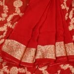 Red Georgette Saree - Image 4