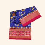 Royal Blue Pochampally Pattu Saree