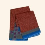 Rust Brown Meena Cotton Saree