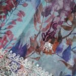 Sea Blue Georgette Saree - Image 5