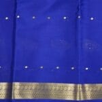 Sea Blue Mysore Silk Saree - Image 4