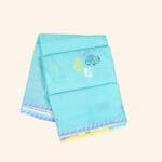 Sea Green Mulmul Cotton Saree