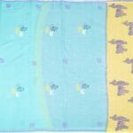 Sea Green Mulmul Cotton Saree - Image 3