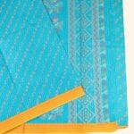 Sky Blue Karishma Cotton Saree - Image 2