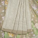 Tan Kaddi Georgette Saree - Image 3
