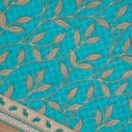 Teal Green Karishma Cotton Saree - Image 4