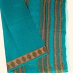 Teal Green Karishma Cotton Saree - Image 2