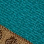 Teal Green Karishma Cotton Saree - Image 5