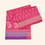 Warm Pink Pochampally Pattu Saree