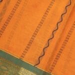 Rust Orange Kanchi Handloom Saree - Image 5
