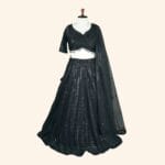 Black Bridal Lehenga