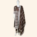 Brown Cotton Kurti Set