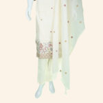 Cream Kali Kurti Set - Image 3