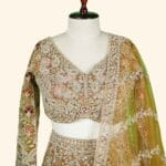 Gold Bridal Lehenga - Image 2