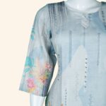 Grey Cotton Kurti Set - Image 4