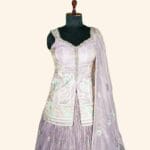 Lavender Bridal Lehenga - Image 2