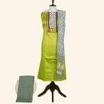 Lime Green Cotton Dress Material