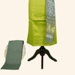 Lime Green Cotton Dress Material - Image 3