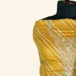 Mustard Yellow Cotton Dress Material - Image 4