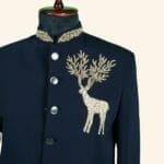Navy Blue Jodhpuri Suit - Image 5