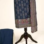 Navy Blue Crepe Dress Material - Image 3