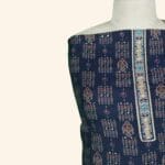 Navy Blue Crepe Dress Material - Image 4
