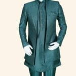 Olive Green Jodhpuri Suit - Image 2