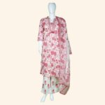 Peach Cotton Kurti Set