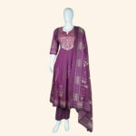 Pink Cotton Kurti Set