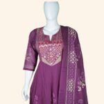 Pink Cotton Kurti Set - Image 2