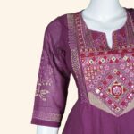 Pink Cotton Kurti Set - Image 4