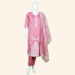 Pink Jamdani Cotton Kurti