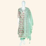 Pista Green Kali Kurti Set