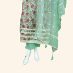 Pista Green Kali Kurti Set - Image 3