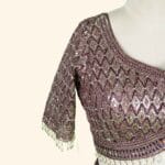 Wine Bridal Lehenga - Image 4