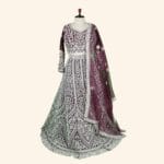 Wine Bridal Lehenga