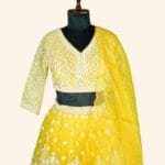 Yellow Bridal Lehenga - Image 2