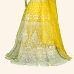 Yellow Bridal Lehenga - Image 3