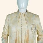 Yellow Indo Western Sherwani Set - Image 6