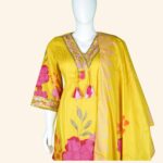 Yellow Kali Kurti Set - Image 2