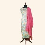 Multi colored Floral Kurti Material