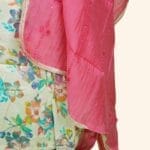 Multi colored Floral Kurti Material - Image 5