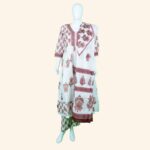 Off White Cotton Kali Kurti