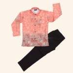 Coral Peach Boys Full Suit 2piece