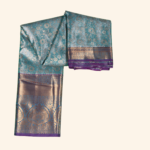 Teal Blue Kanchipuram Pattu Saree